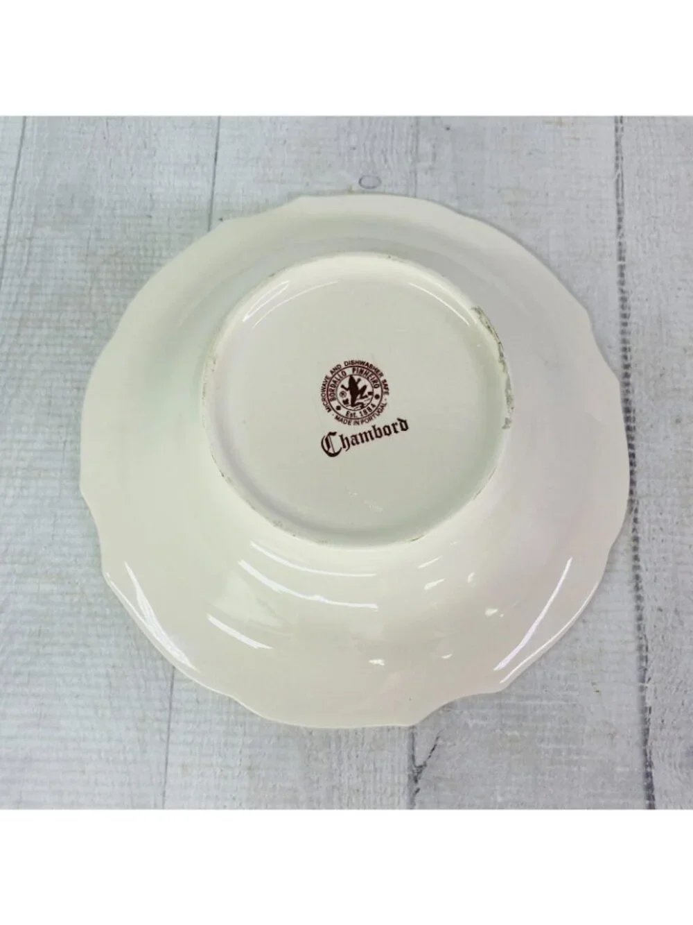 Bordallo Pinheiro Portugal CHAMBORD Scalloped Cream Soup Ceral Bowls Set of 4
